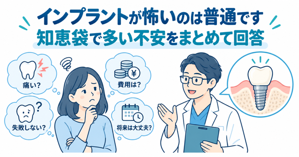 インプラントが怖いのは普通です
